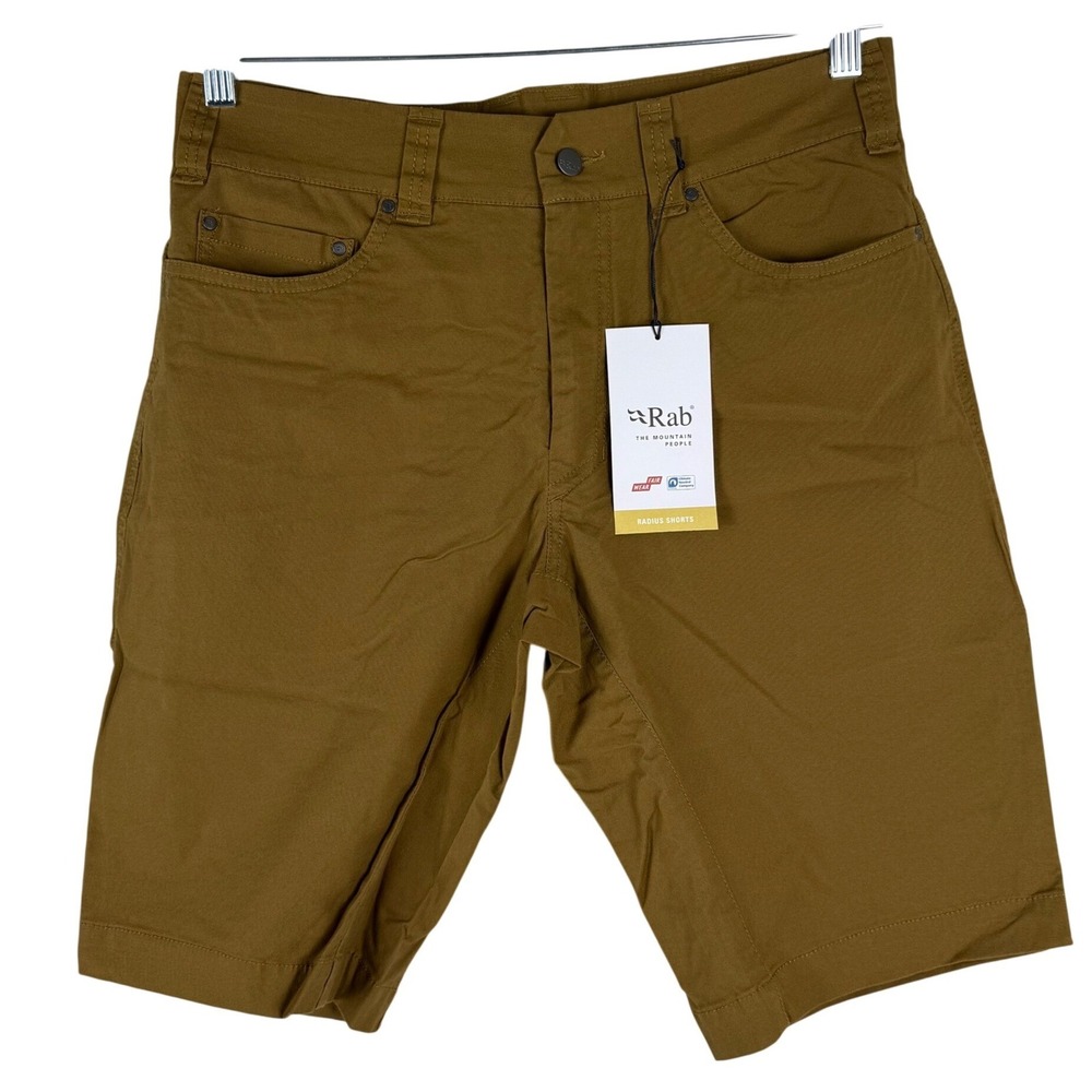 Rab Radius Shorts Men 32 Cumin Brown Gorpcore Hiking Outdoor QBU-67